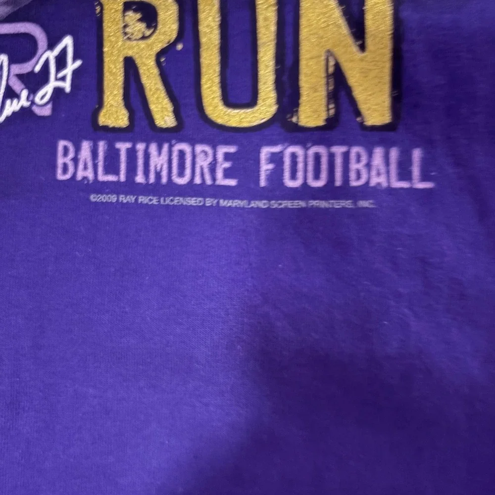 Adidas‎ Baltimore Ravens Ray Rice Jersey Football Sports Graphic Tee Mens Large